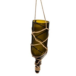 Mahal Halat Askılı Duvar Şişe Dekor Mumluk 13x85 Cm Ak.ez0048