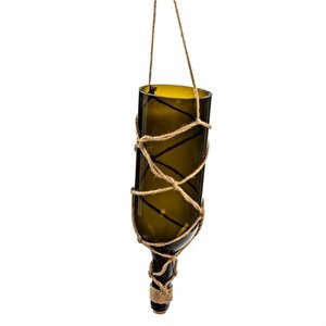 Vitale Mahal Halat Askılı Duvar Şişe Dekor Mumluk 13x85 Cm Ak.ez0048