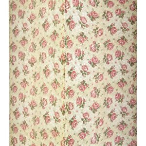 Şiva Çiçek Desenli Krem Mumluk 18x41 Cm Ak.fq0023