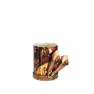 Zambak Bakır Mumluk 10 Cm Ak.ja0169