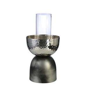 Vitale Sılver Iron Kaideli Mumluk 24,5*41,5 Cm Ak.ja0171