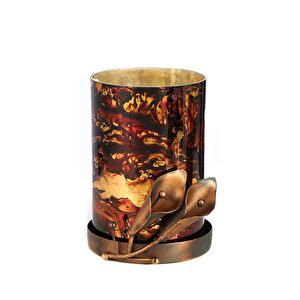 Zambak Bakır Mumluk 15 Cm Ak.ja0168