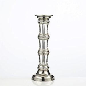 Vitale Gümüş Kristal Mumluk Ak.jd0027