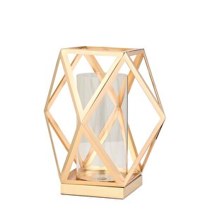 Vitale Prizma Cam Mumluk Gold 25x25x21 Cm Ak.jd0116