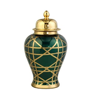 Vitale Shine Yeşil Vazo 12x19x32 Cm Ak.wlt0608
