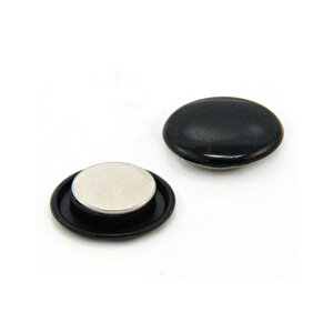 | Magnet 30 Mm Mıknatıs, Siyah, 6'lı Blister, Plastik Kaplama, Notlar İçin
