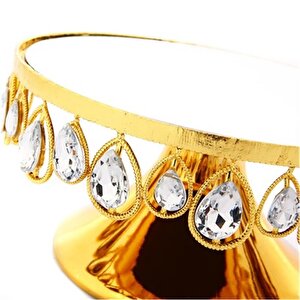 Vitale Nila Gold Ayaklı Tabak 22x11 Cm Ak.hq0010