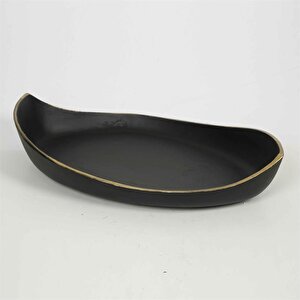 Siyah Tabak 28*46*9 Cm