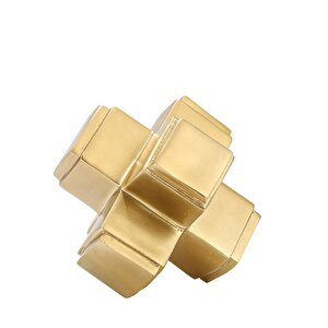 Vitale Gold Dekoratif Masa Objesi 20*20*20 Cm Ak.iu0341