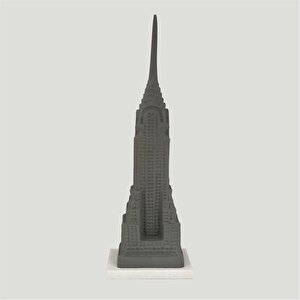 Vitale Mermer Metal Empire State Dekor13*13*40 Cm