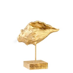 Gold İstiridye Biblo 13*24*26 Cm