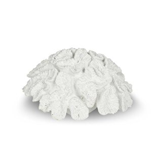 Vitale Beyaz Mercan Resin Obje 22*22*11cm Ak.p356.370091