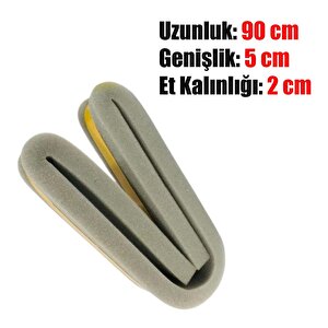 Kapı Pencere Bandı Fitili Yapışkanlı Beyaz Soğuk İzolasyon Bant 10x2=20 Metre + Eşik Süngeri 2'li Set