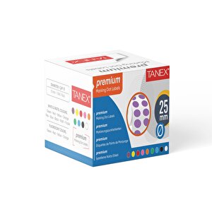 Nokta Etiket 25 Mm 2500 Adet Mor