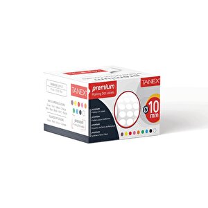 Nokta Etiket 10 Mm 5000 Adet Beyaz
