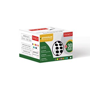 Nokta Etiket 30 Mm 2000 Adet Siyah