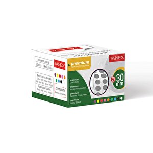 Nokta Etiket 30 Mm 2000 Adet Gri