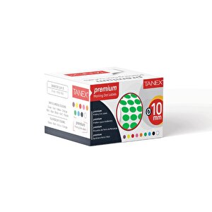 Nokta Etiket 10 Mm 5000 Adet Yeşil