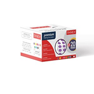 Nokta Etiket 20 Mm 2500 Adet Mor