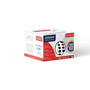 Nokta Etiket 20 Mm 2500 Adet Siyah