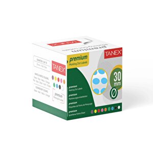 Nokta Etiket 30 Mm 2000 Adet Mavi