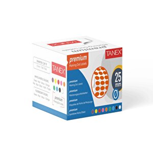 Nokta Etiket 25 Mm 2500 Adet Turuncu