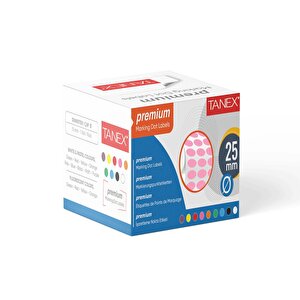 Nokta Etiket 25 Mm 2500 Adet Pembe