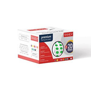 Nokta Etiket 20 Mm 2500 Adet Yeşil