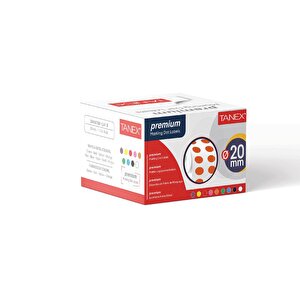 Nokta Etiket 20 Mm 2500 Adet Turuncu