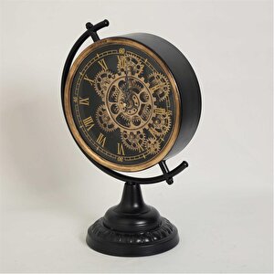 Vitale Metal Dünya Duvar Saati 29*18*43 Cm
