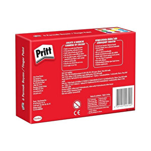 | Parmak Boyası Seti, 6 Renk X 30 Ml, Su Bazlı, Çocuklar İçin Güvenli