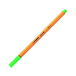 | Point 88 Fineliner Kalem, 0.4 Mm Uç, Zümrüt Yeşili, Metal Destekli Uç, Altıgen Tasarım