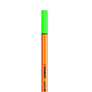| Point 88 Fineliner Kalem, 0.4 Mm Uç, Zümrüt Yeşili, Metal Destekli Uç, Altıgen Tasarım