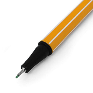 | Point 88 Fineliner Kalem, 0.4 Mm Uç, Zümrüt Yeşili, Metal Destekli Uç, Altıgen Tasarım