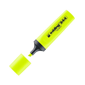 | Fosforlu Kalem E-344, Sarı, 2-5 Mm Kesik Uç, Su Bazlı Mürekkep, Hızlı Kuruyan, Doldurulabilir