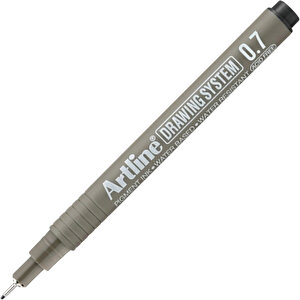 | Drawing System 237 Teknik Çizim Kalemi, 0.7 Mm, Siyah, Teknik Ve Hassas Çizimler İçin