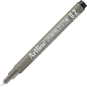 | Drawing System 232 Teknik Çizim Kalemi, 0.2 Mm, Siyah, Teknik Ve Hassas Çizimler İçin