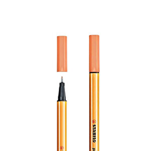| Point 88 Fineliner Kalem, 0.4 Mm Uç, Kayısı, Metal Destekli Uç, Altıgen Tasarım
