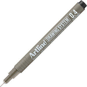| Drawing System 234 Teknik Çizim Kalemi, 0.4 Mm, Siyah, Teknik Ve Hassas Çizimler İçin