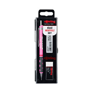 | Tikky Versatil Kalem Okul Seti, 0.7 Mm Uç, Neon Pembe, Silgi Ve 12'li Uç Hediyeli