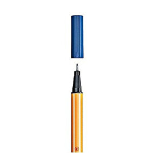 | Point 88 Fineliner Kalem, 0.4 Mm Uç, Mavi, Metal Destekli Uç, Altıgen Tasarım