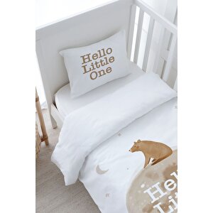 Bebek Boy Nevresim Takımı (100x150) - Pure Baby Serisi - Hello Bear