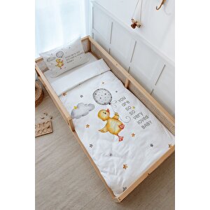 Montessori Nevresim Takımı (100x200) - Pure Baby Serisi - Sevimli Ördek