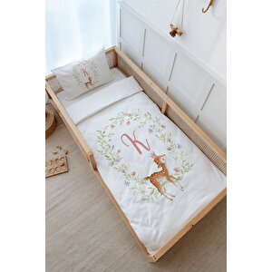 Montessori Nevresim Takımı (100x200) - Little Deer Series - K Harfi