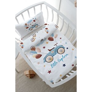 Park Yatak Nevresim Takımı (80x120) - For Baby Serisi - Balonlu Araba