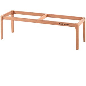 Simav 130 Luk Soft Puf Cilasız Ham Ahşap