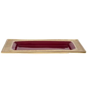 Bordo Dikdörtgen Servis 30*20*2 Cm Ak.iv0210