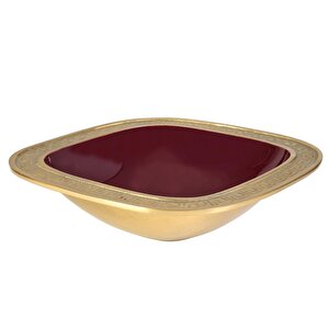 Bordo  Meyvelik 24*24*6 Cm Ak.iv0206