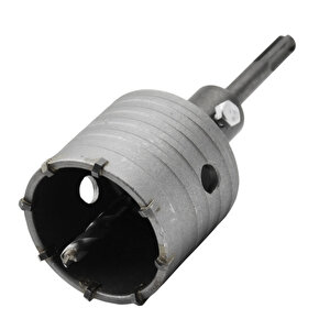 Adaptörlü Metal Sds Plus Elmas Panç Ø 50 Mm Çap Delik Oyuk Açma Delme Buat Açma Testeresi 1 Adet