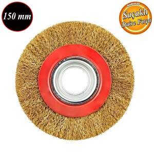 Saçaklı Çanak Fırça 150 Mm Pas Kir Toz Temizleme Metal Temizlik Fırçası